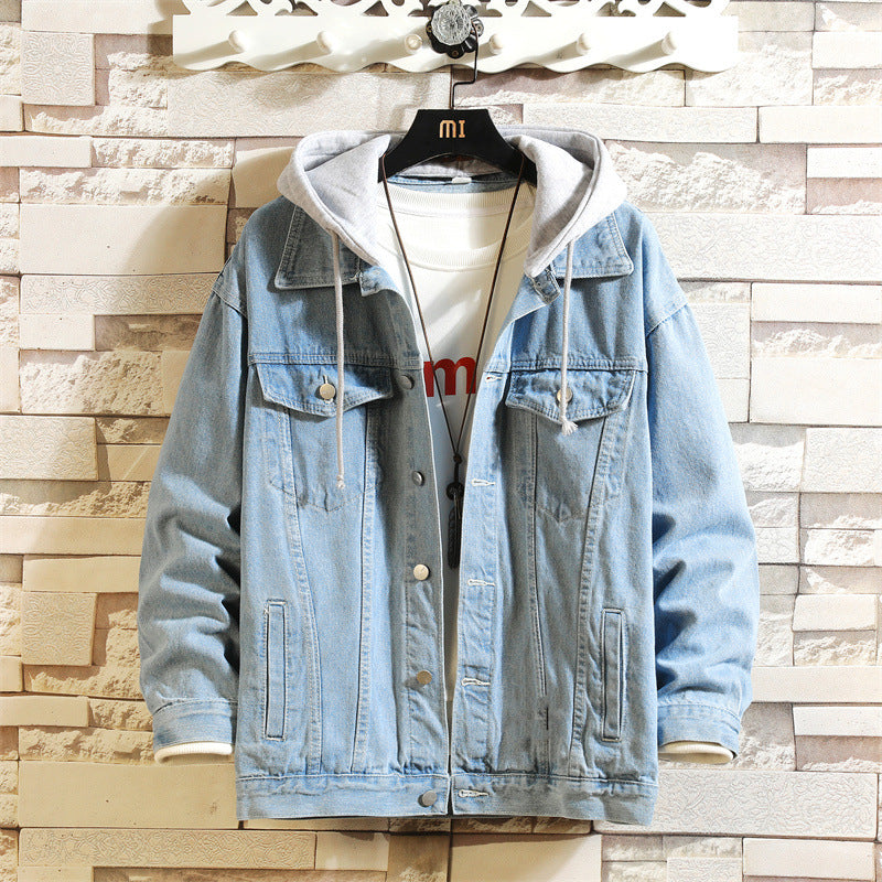 Women's OversizedWashe d Denim Jacket – Hooded Loose Korean Style