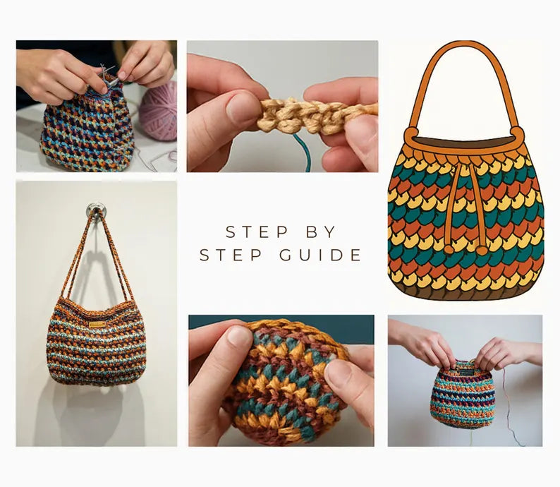 200 Luxury Crochet Handbag Patterns: From Structured Chic to Boho Dreams – Instant Access PDF