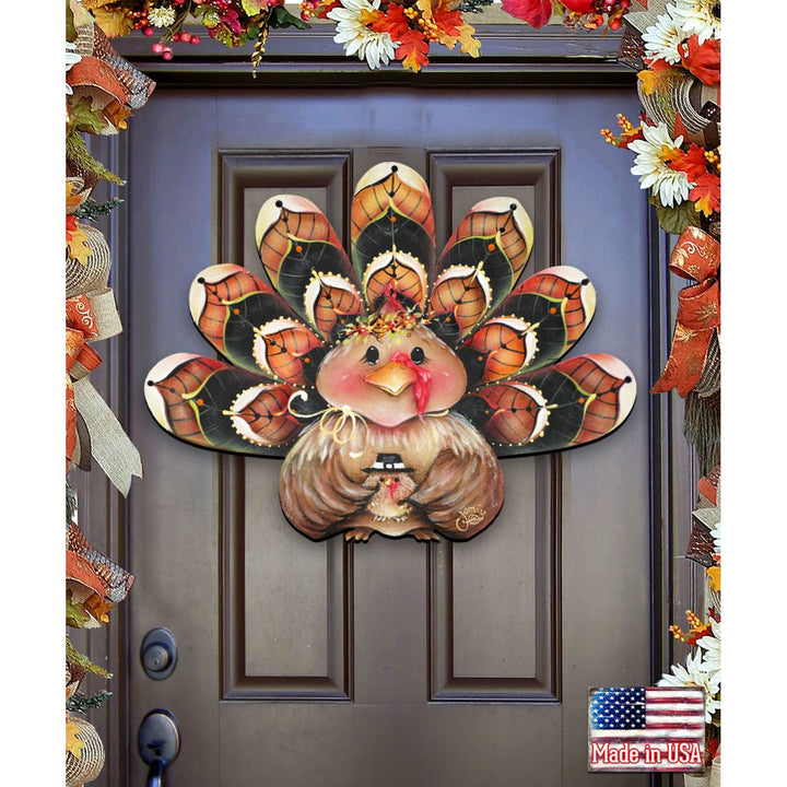 Turkey Sitter Door Decor