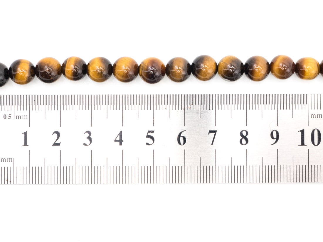 Quality Natural Yellow Gold Tiger Eye Beads, U235