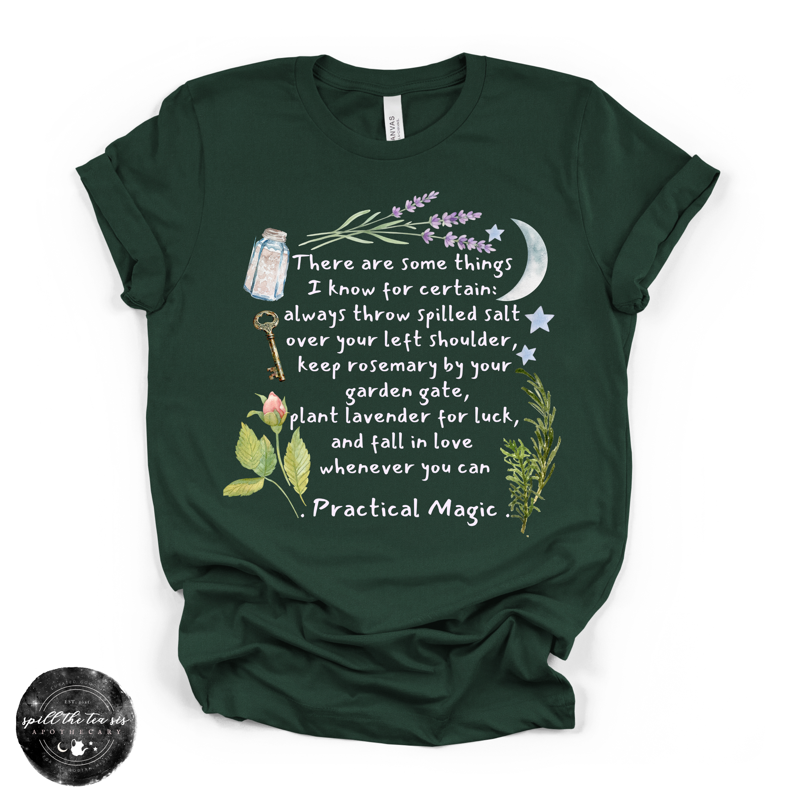 Practical Magic Quote Tee  (WHITE DESIGN) | Witchy Graphic T-Shirt