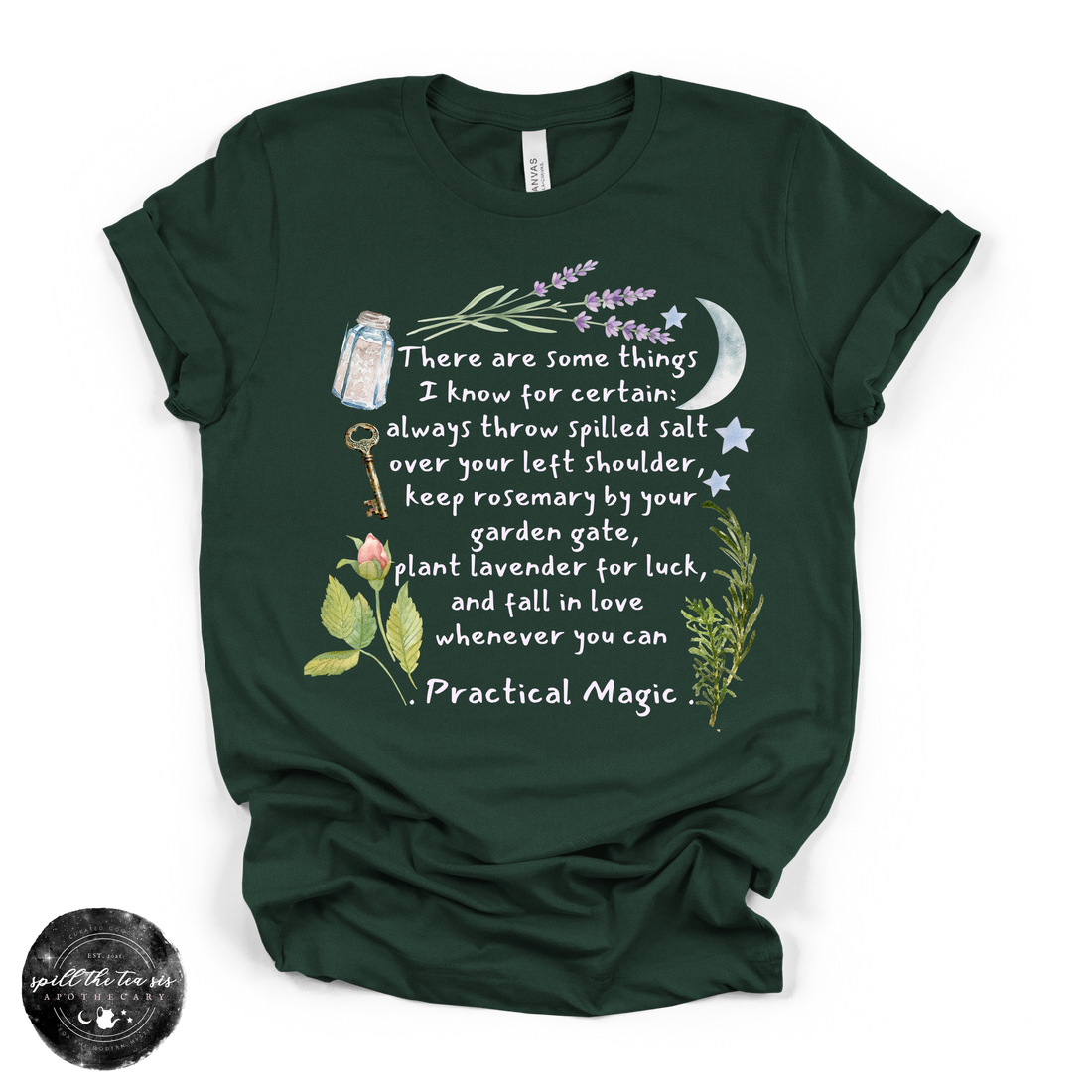Practical Magic Quote Tee  (WHITE DESIGN) | Witchy Graphic T-Shirt