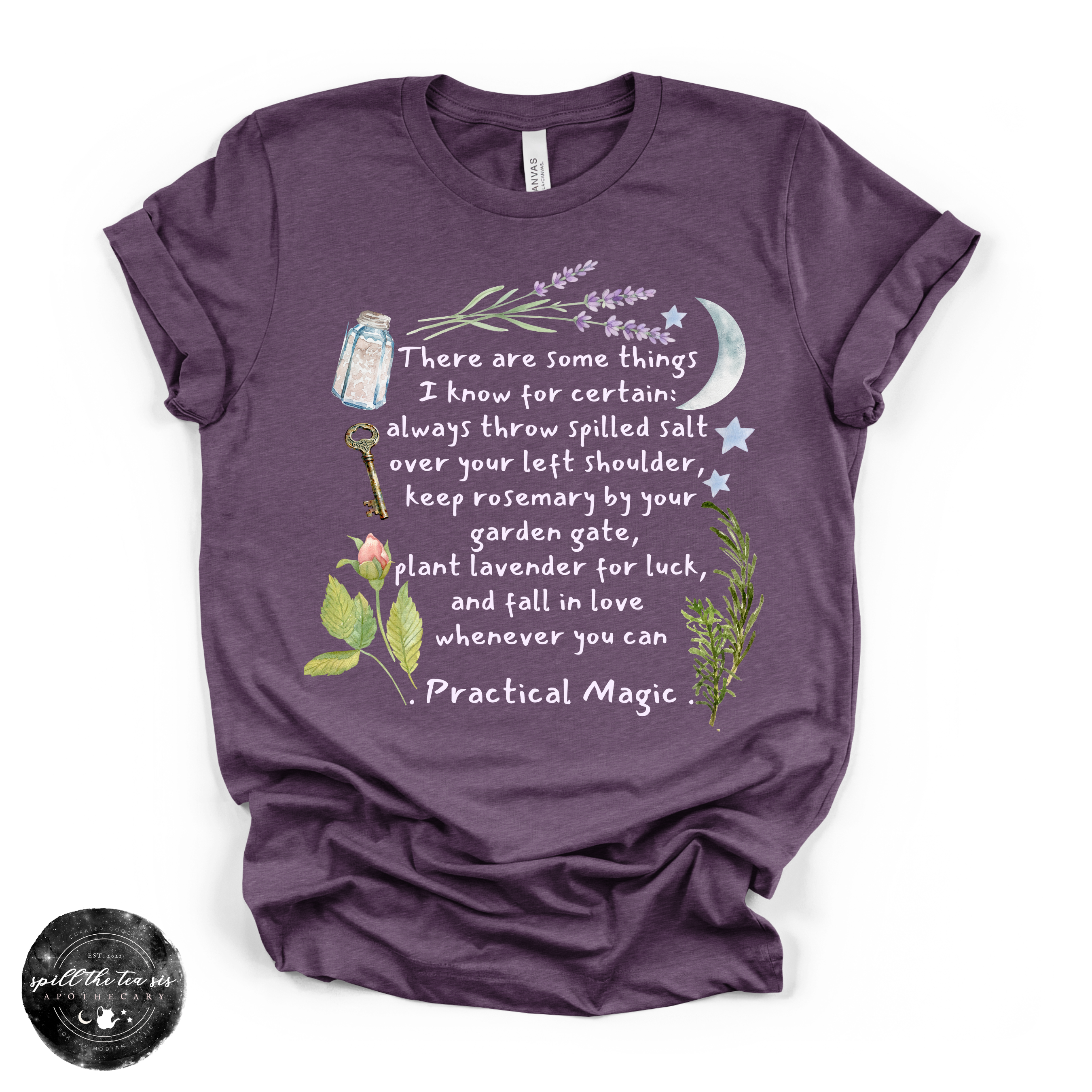 Practical Magic Quote Tee  (WHITE DESIGN) | Witchy Graphic T-Shirt