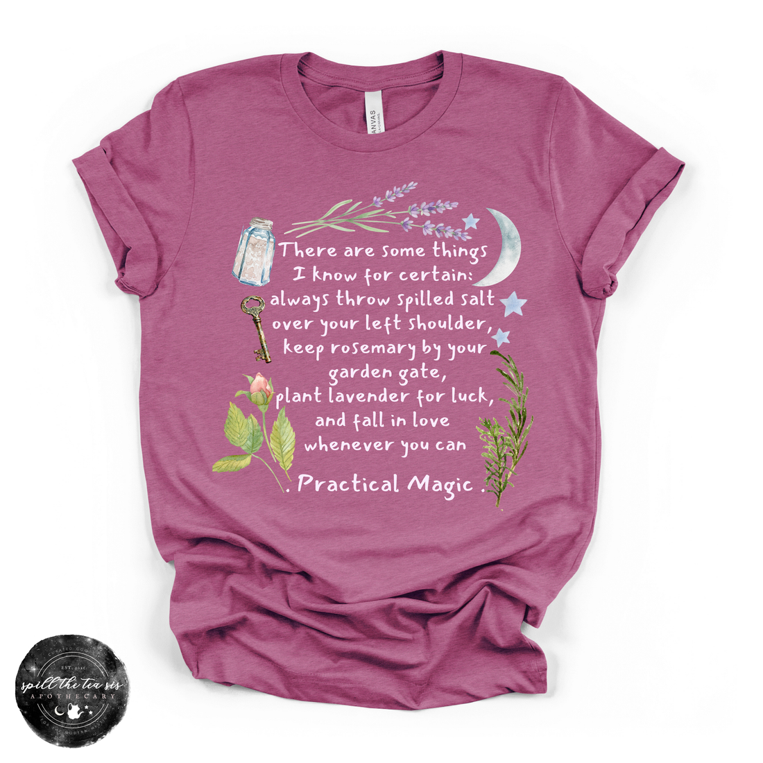 Practical Magic Quote Tee  (WHITE DESIGN) | Witchy Graphic T-Shirt