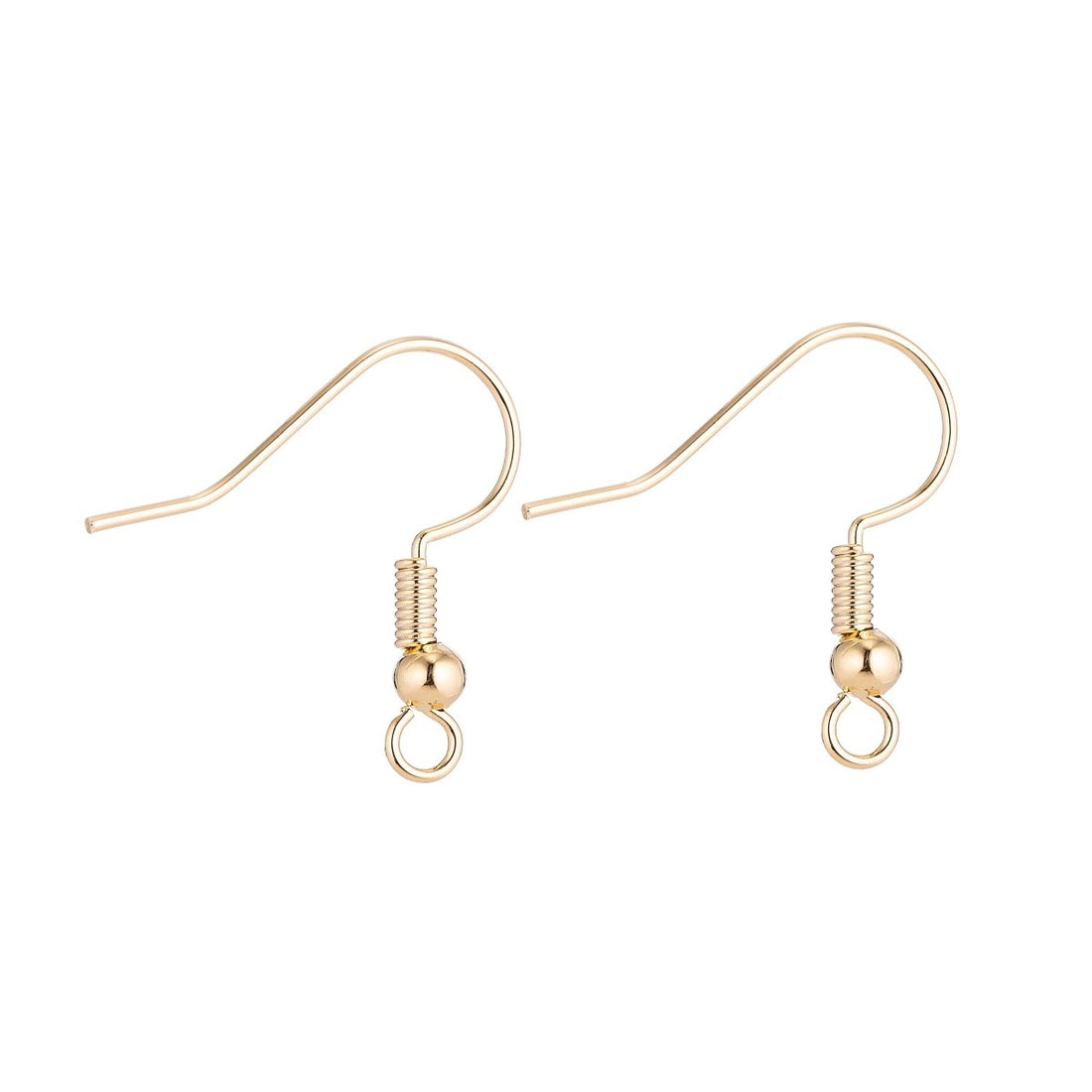 19×19mm Ear Hook, 3mm ball, Jewelry Earrings, Ear Wires, Brass Earring Component, French Ear Hook Silver / Gold Plated for jewelry making Supply K-236 L-162