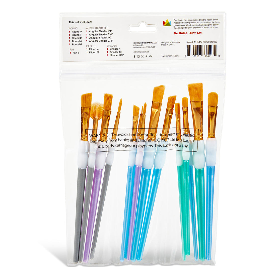 Studio Soft Grip Brush Set - 15 pc