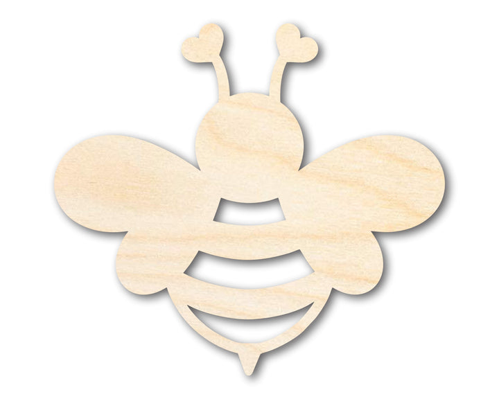 Unfinished Heart Bee Shape | DIY Craft Cutout | up to 46" DIY