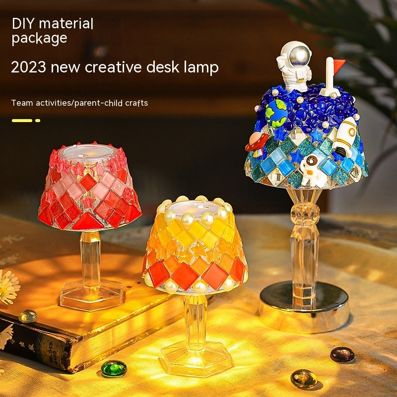 Mosaic Table Lamp Diy Handmade Material Kit