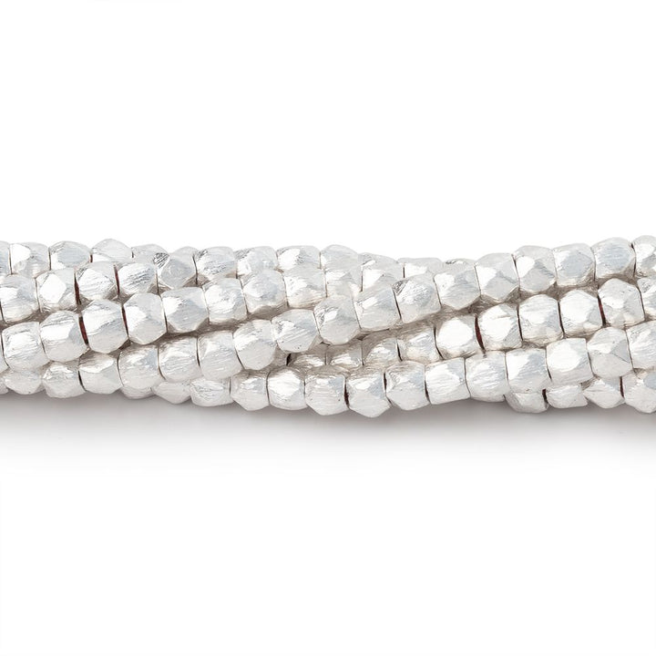3.5mm Brushed Hand Cut Nugget Beads