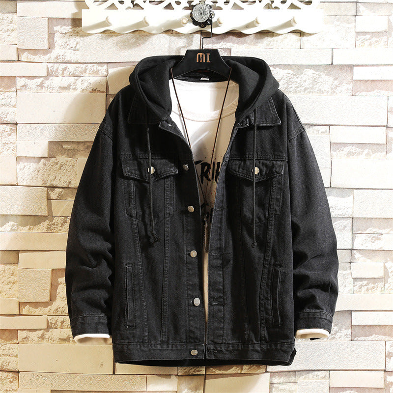 Women's OversizedWashe d Denim Jacket – Hooded Loose Korean Style