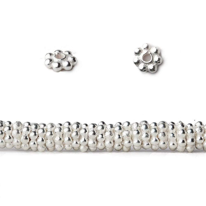 4mm Daisy Spacer Beads 8 inch 155 pieces