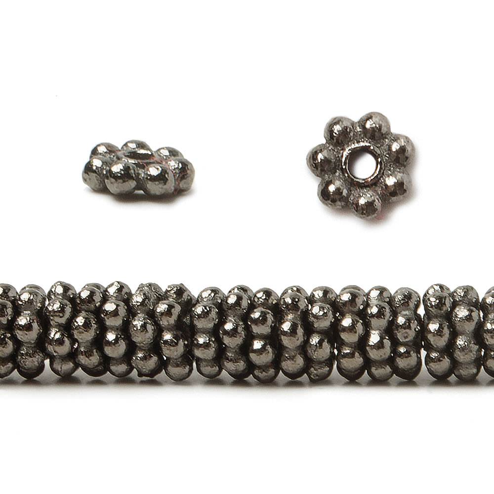 4mm Daisy Spacer Beads 8 inch 155 pieces