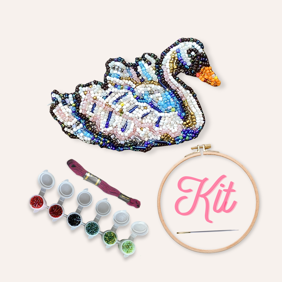Swan Beaded Art Kit