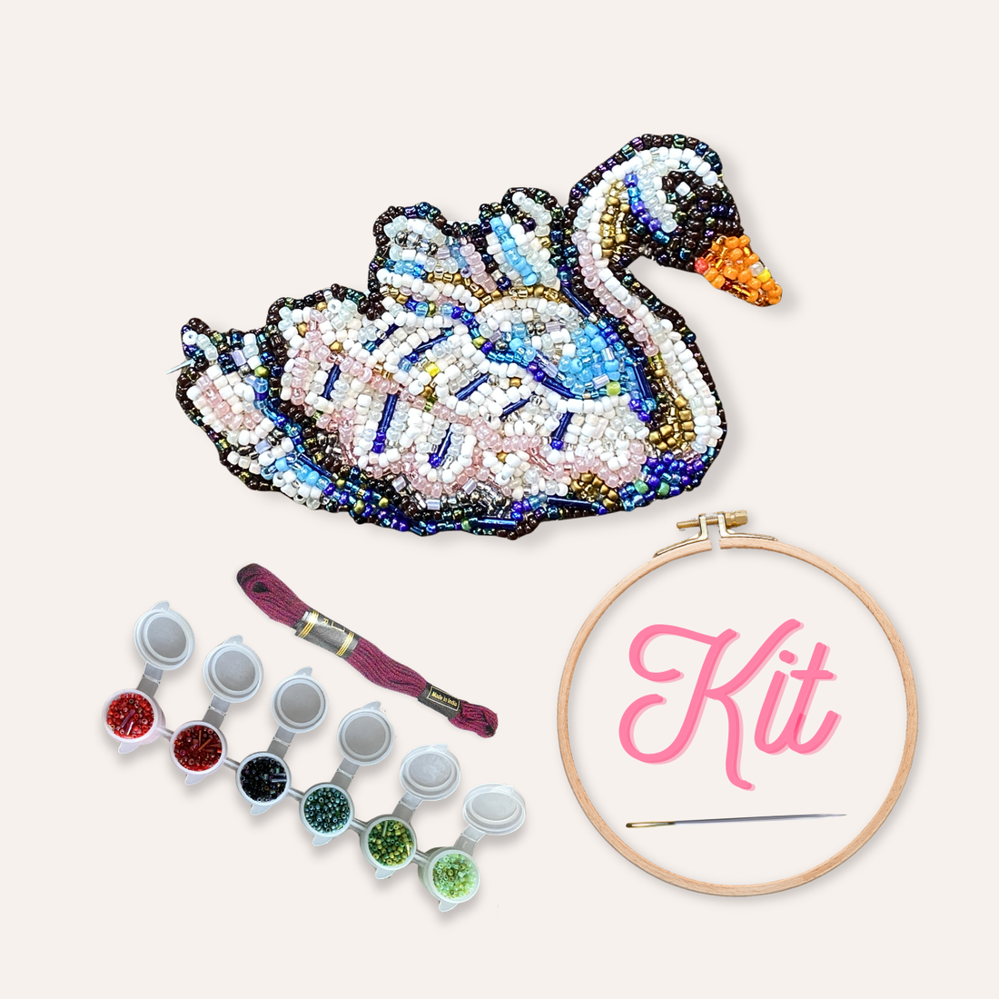 Swan Beaded Art Kit