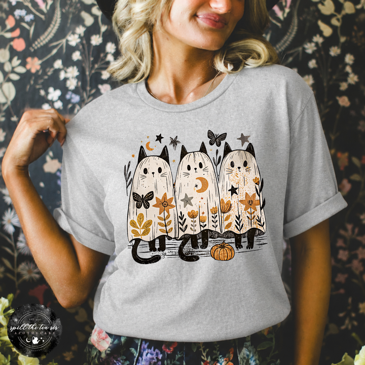 Ghost Cat Trio Tee