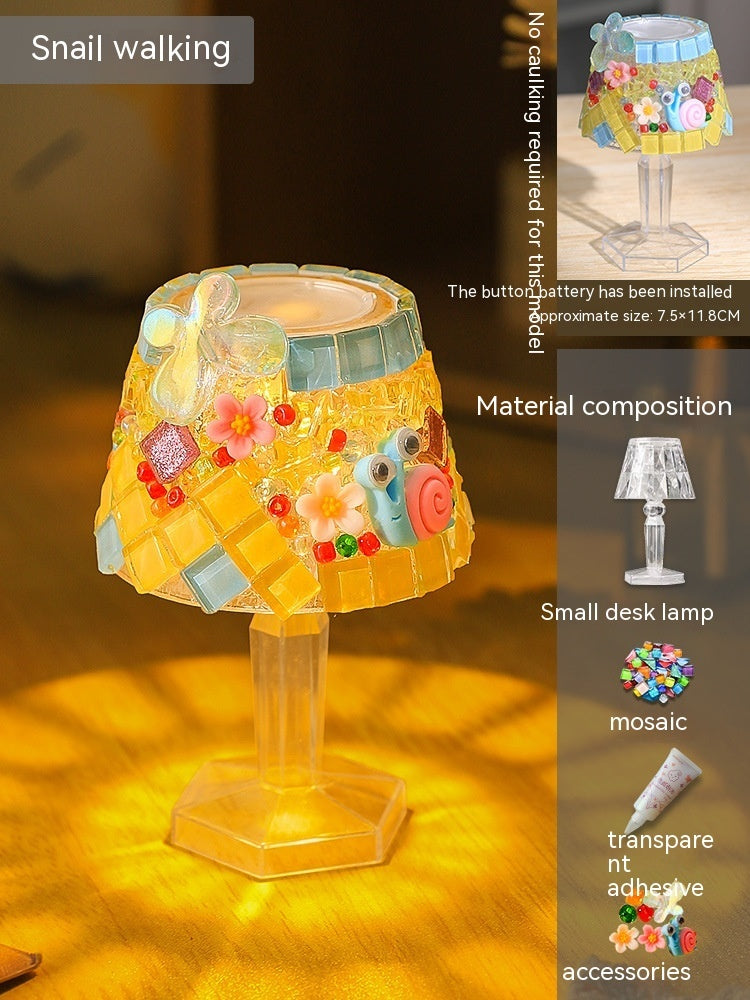 Mosaic Table Lamp Diy Handmade Material Kit
