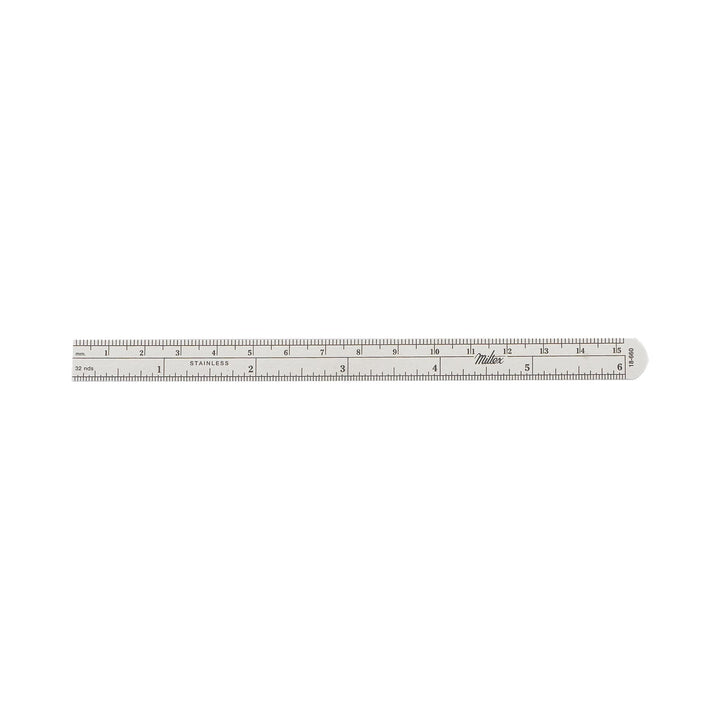 Ruler Stainless Steel 1/2 X 6 Inch 18-660