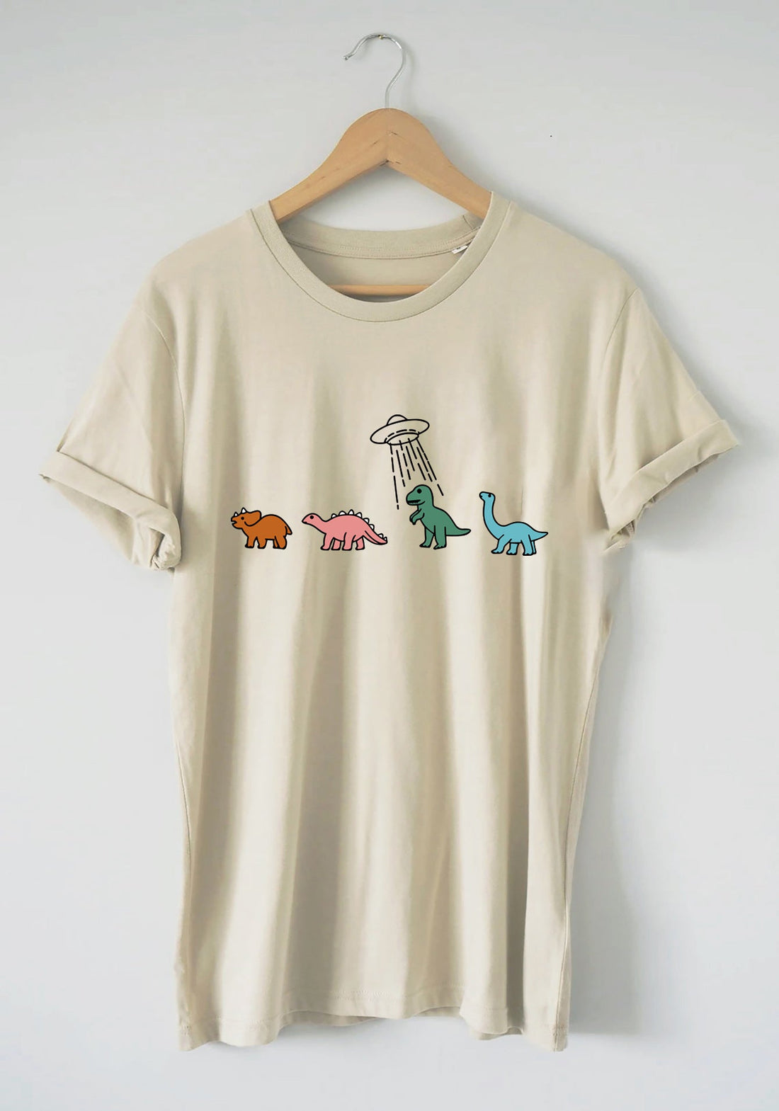 Round-neck Cartoon-print Short Sleeves