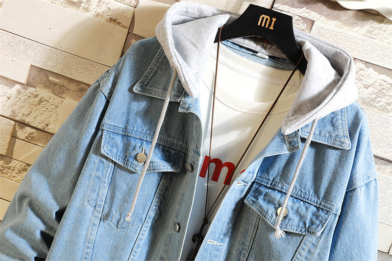 Women's OversizedWashe d Denim Jacket – Hooded Loose Korean Style