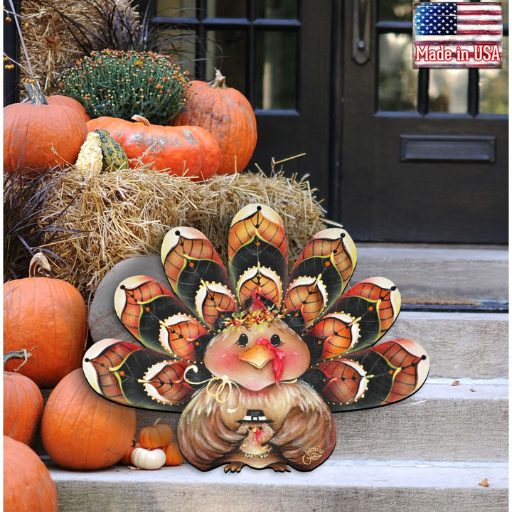 Turkey Sitter Door Decor