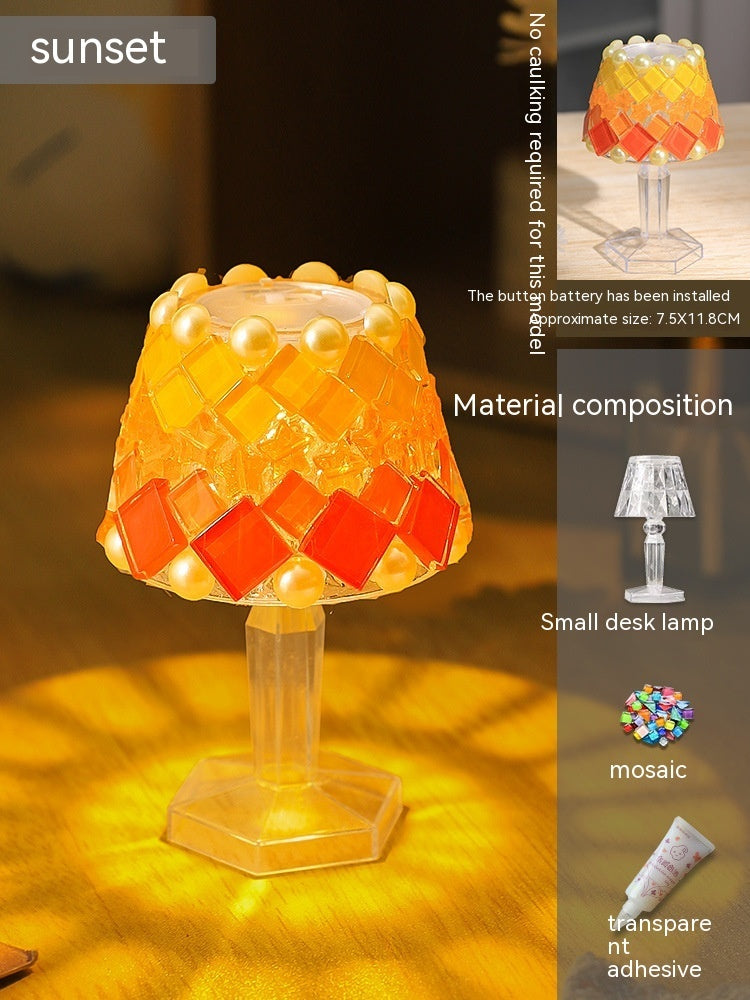 Mosaic Table Lamp Diy Handmade Material Kit