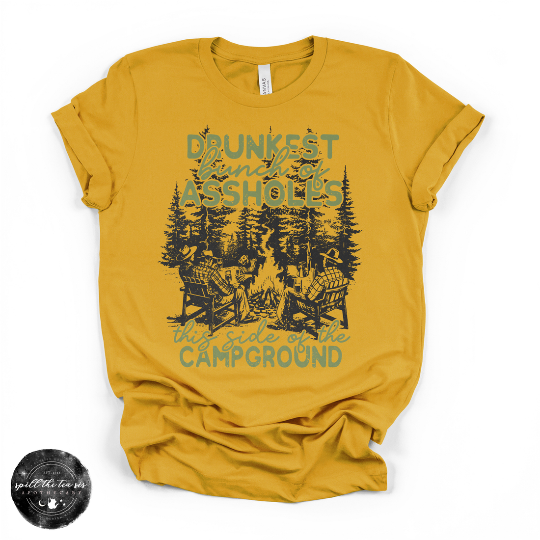 Drunkest Aholes in Camp Tee | Funny Camping Graphic T-Shirt