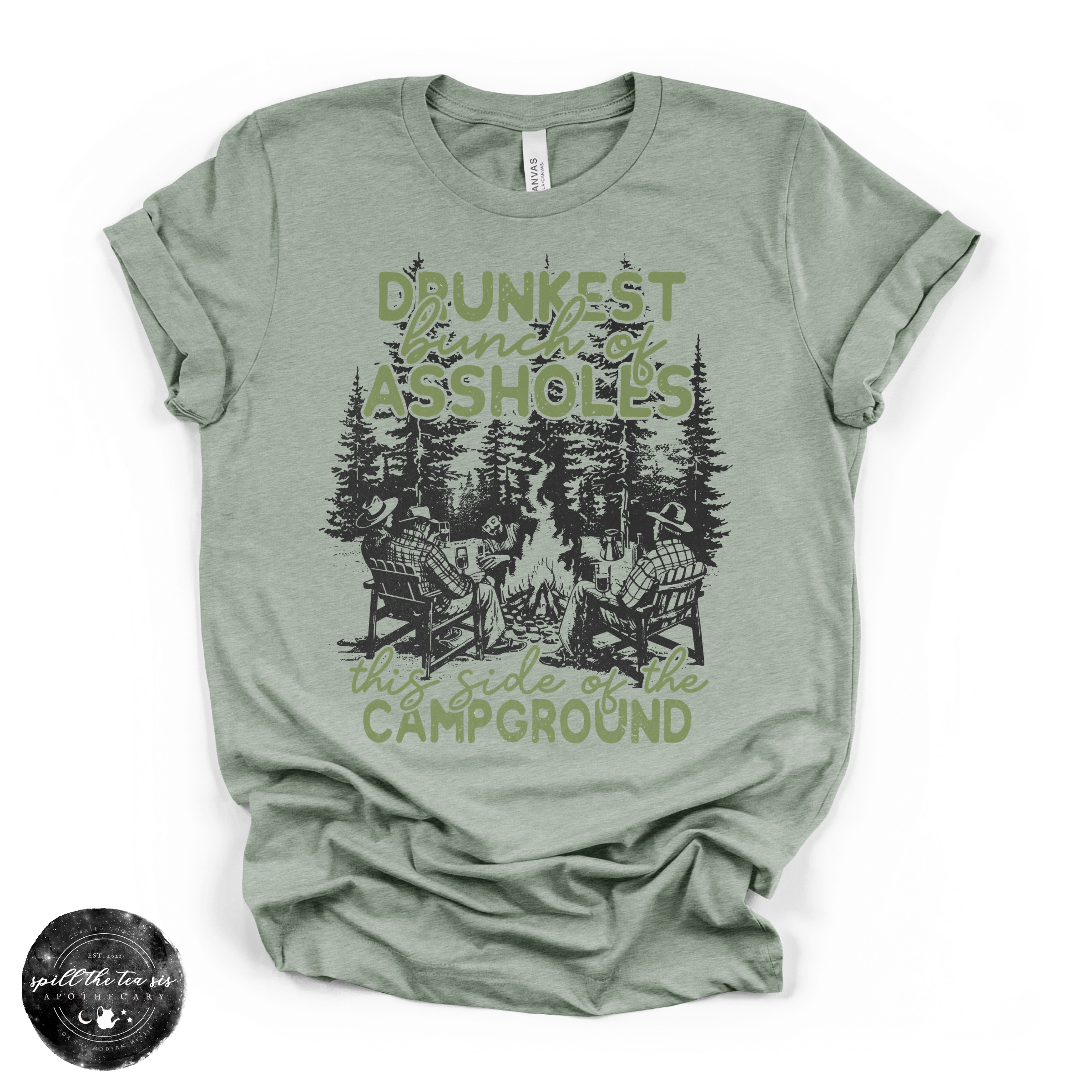Drunkest Aholes in Camp Tee | Funny Camping Graphic T-Shirt
