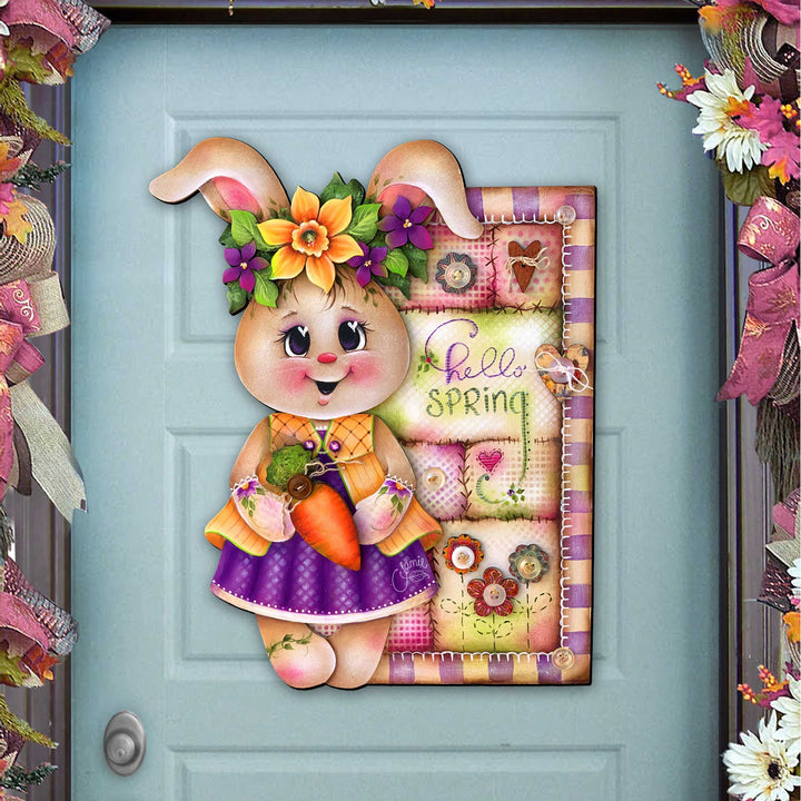 Spring Bunny Door Decor