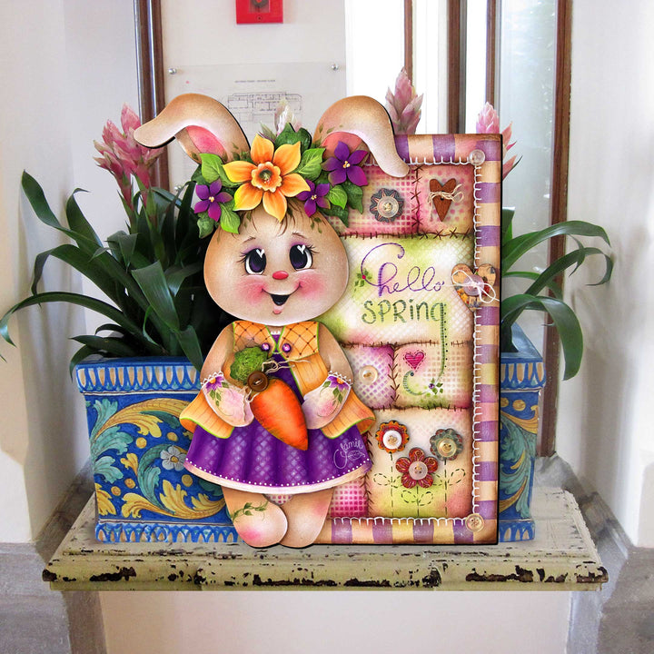 Spring Bunny Door Decor