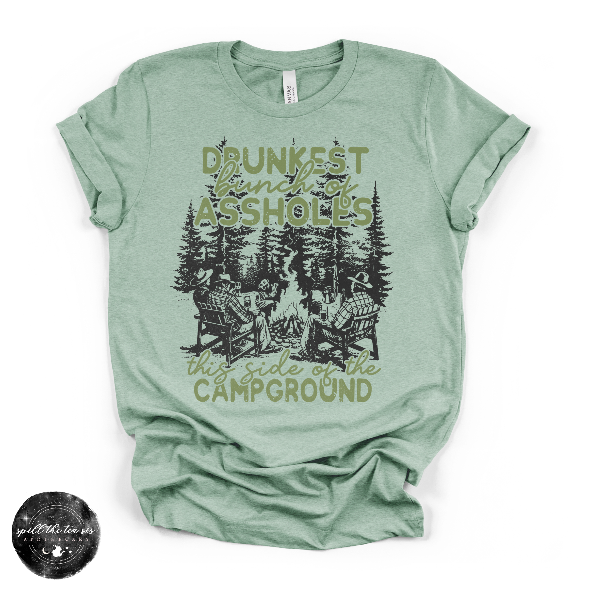 Drunkest Aholes in Camp Tee | Funny Camping Graphic T-Shirt