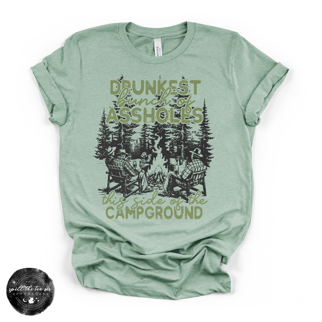 Drunkest Aholes in Camp Tee | Funny Camping Graphic T-Shirt