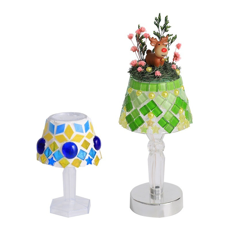 Mosaic Table Lamp Diy Handmade Material Kit