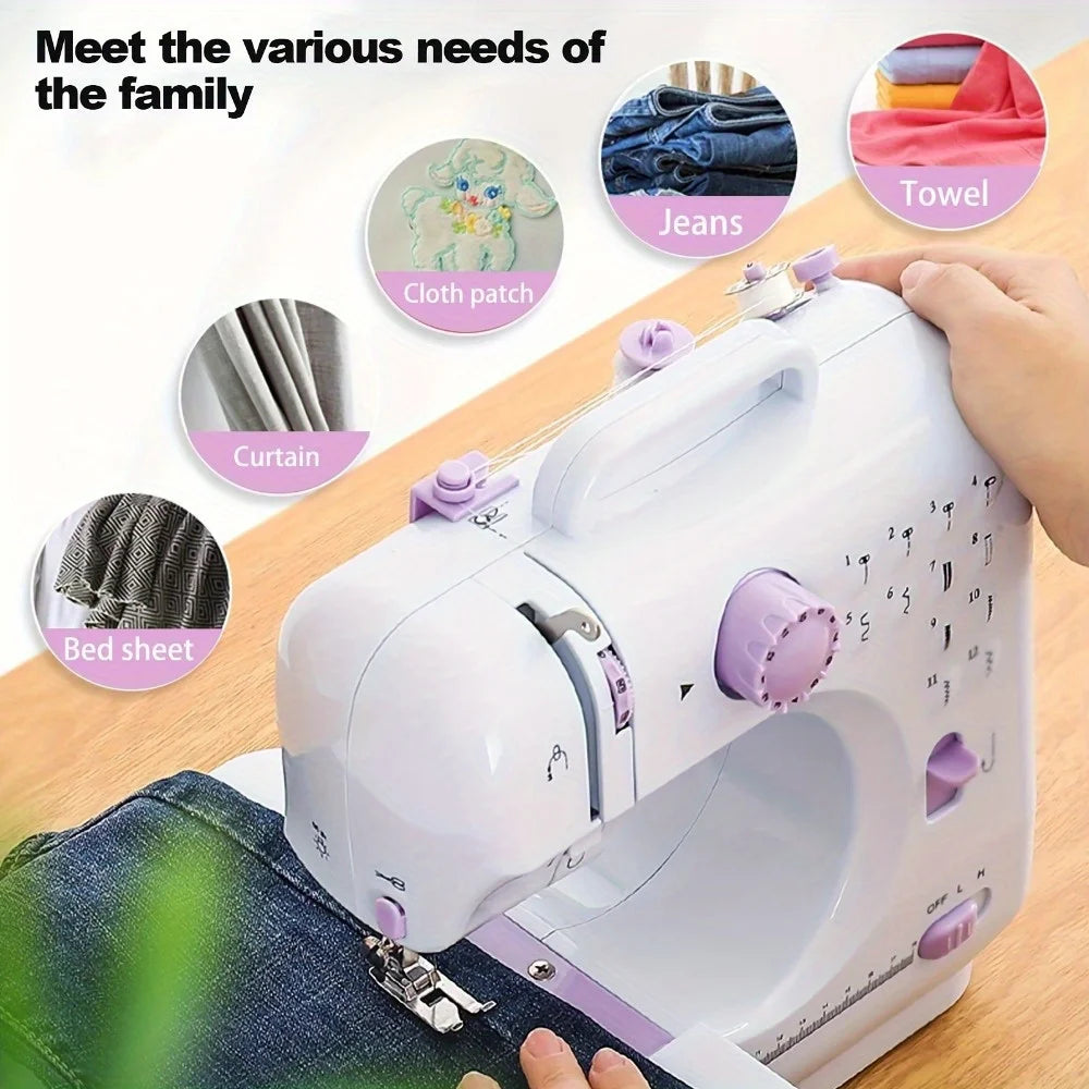 Electric Sewing Machine Kit with Extension Table and Foot Pedal