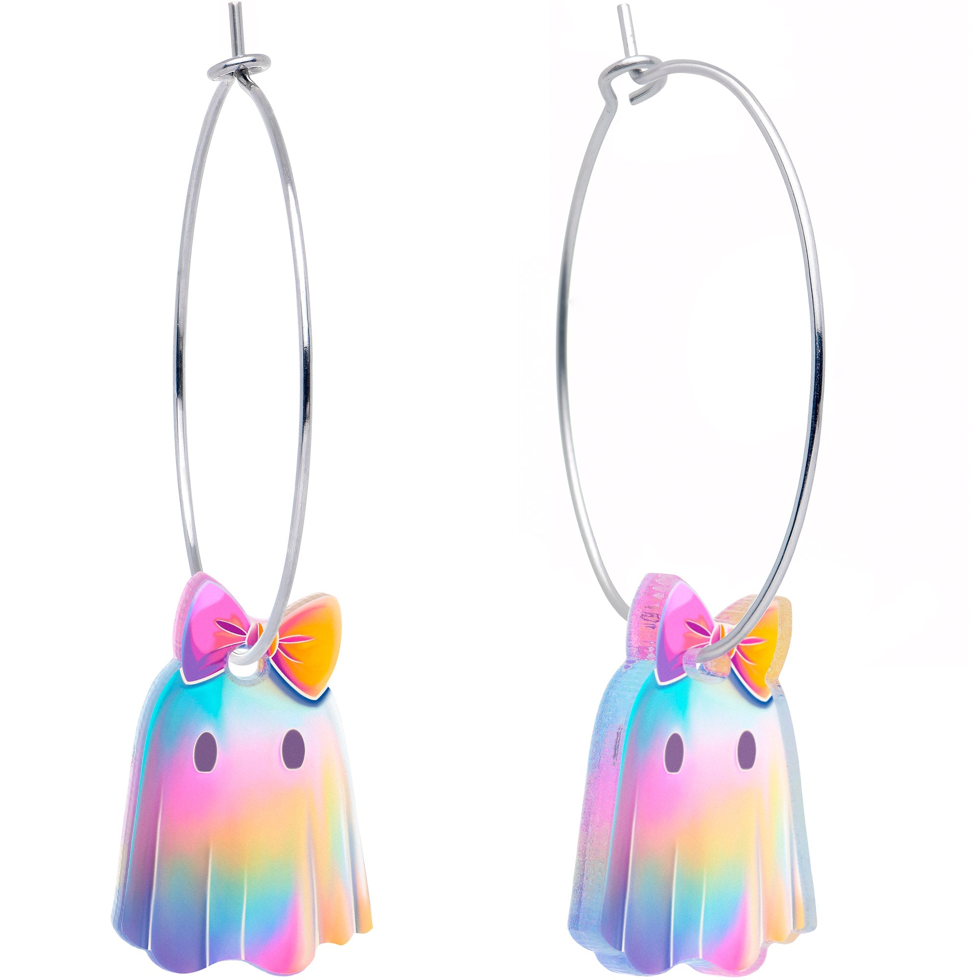 Ghost Girl Hoop Earrings by Onyx O