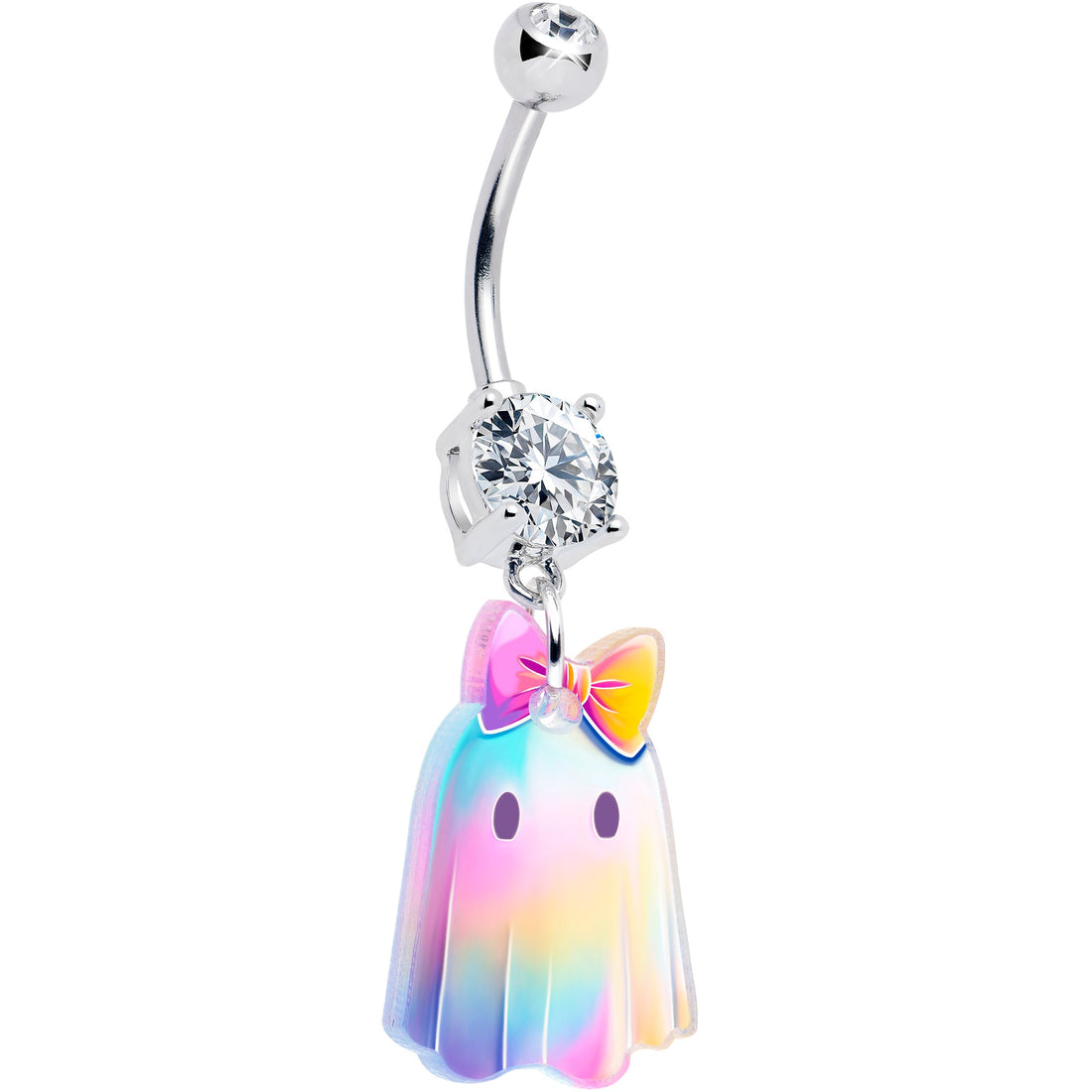 Ghost Girl Dangle Belly Ring by Onyx O
