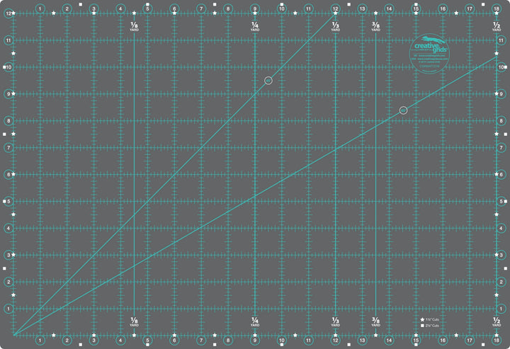 Creative Grids Self-Healing Double Sided Rotary Cutting Mat 12in x 18in