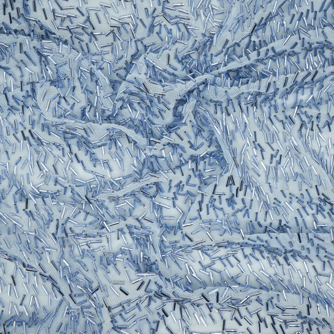 Dazzle Beaded Stretch Mesh Fabric | Blue Moon Fabrics
