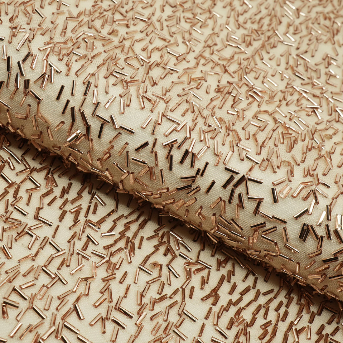 Dazzle Beaded Stretch Mesh Fabric | Blue Moon Fabrics