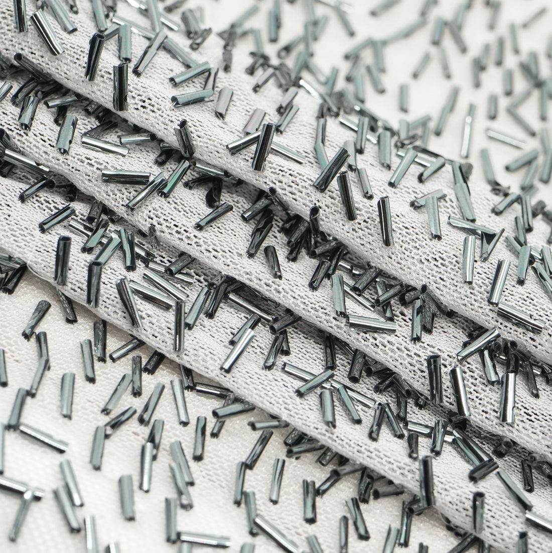 Dazzle Beaded Stretch Mesh Fabric | Blue Moon Fabrics