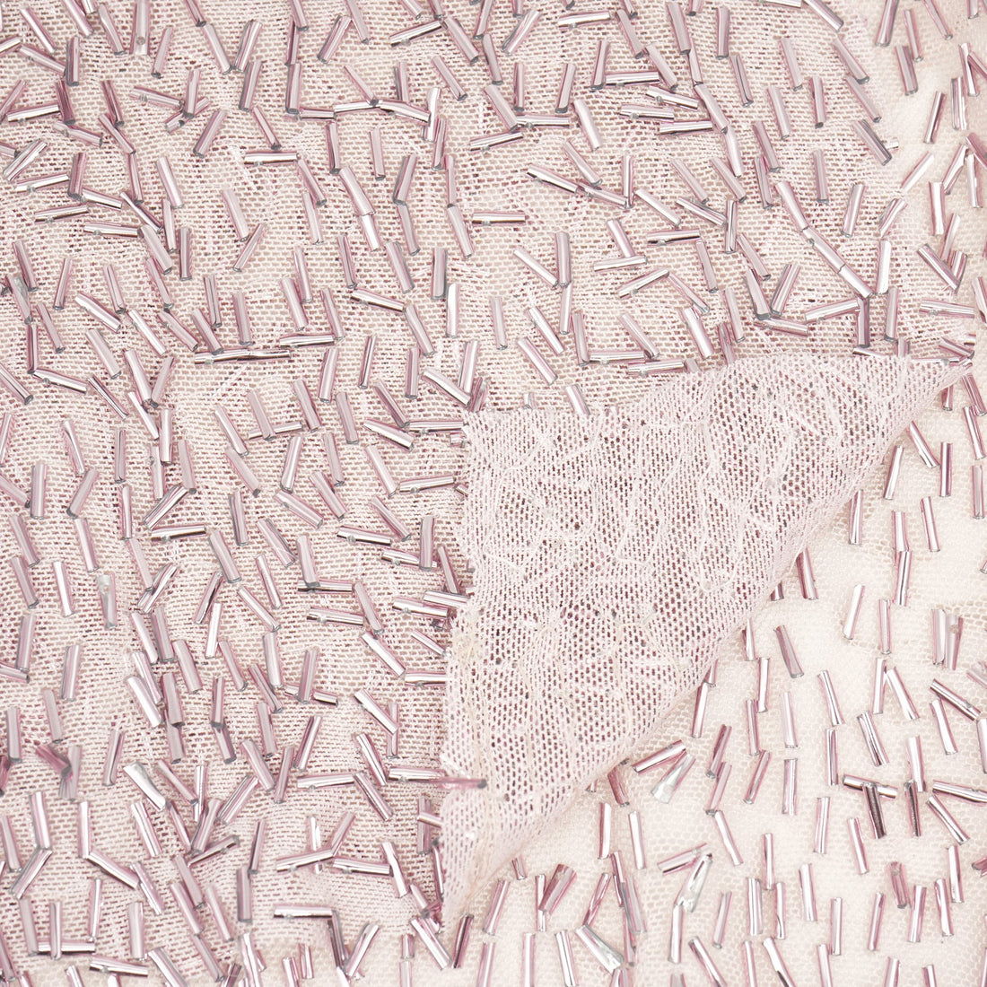 Dazzle Beaded Stretch Mesh Fabric | Blue Moon Fabrics
