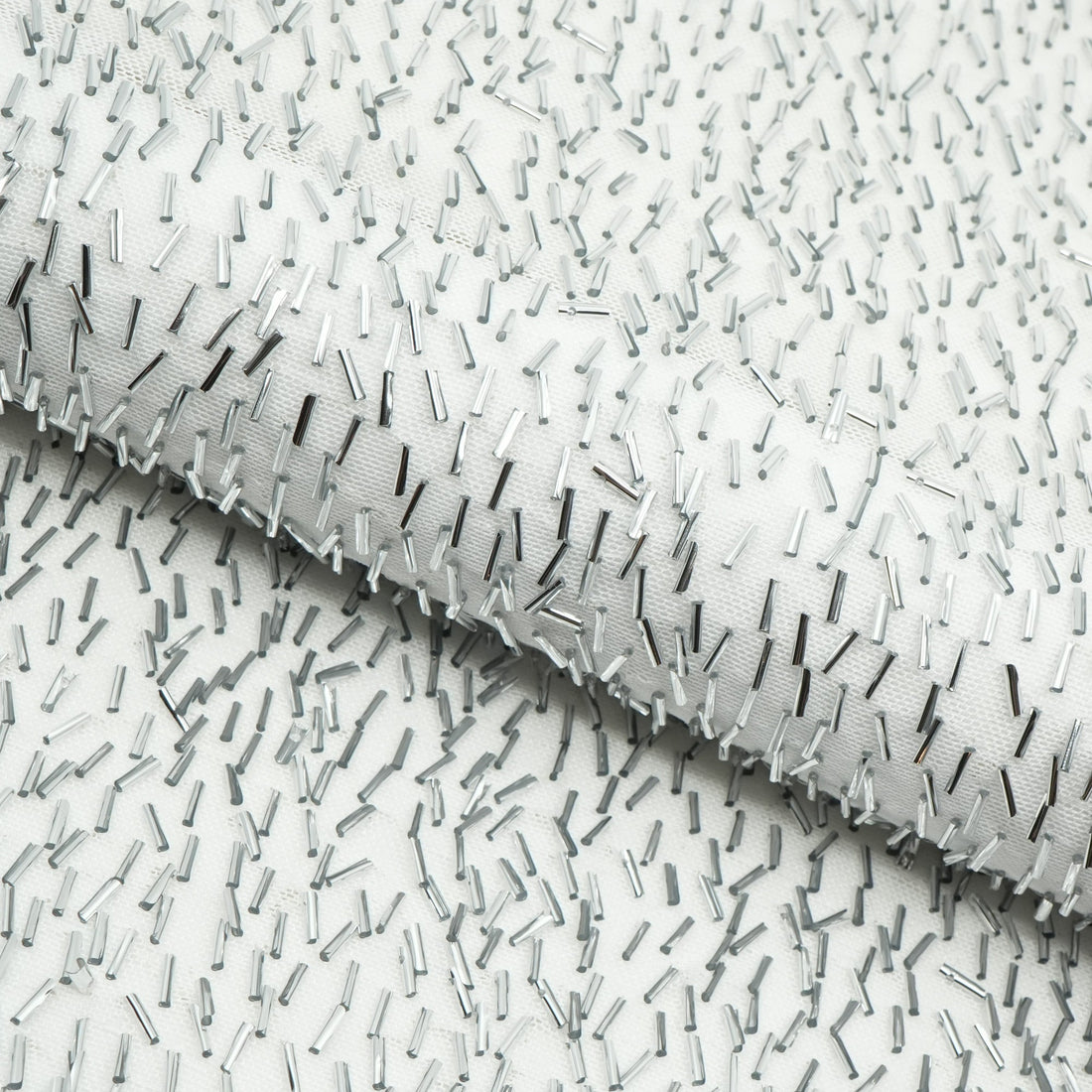 Dazzle Beaded Stretch Mesh Fabric | Blue Moon Fabrics