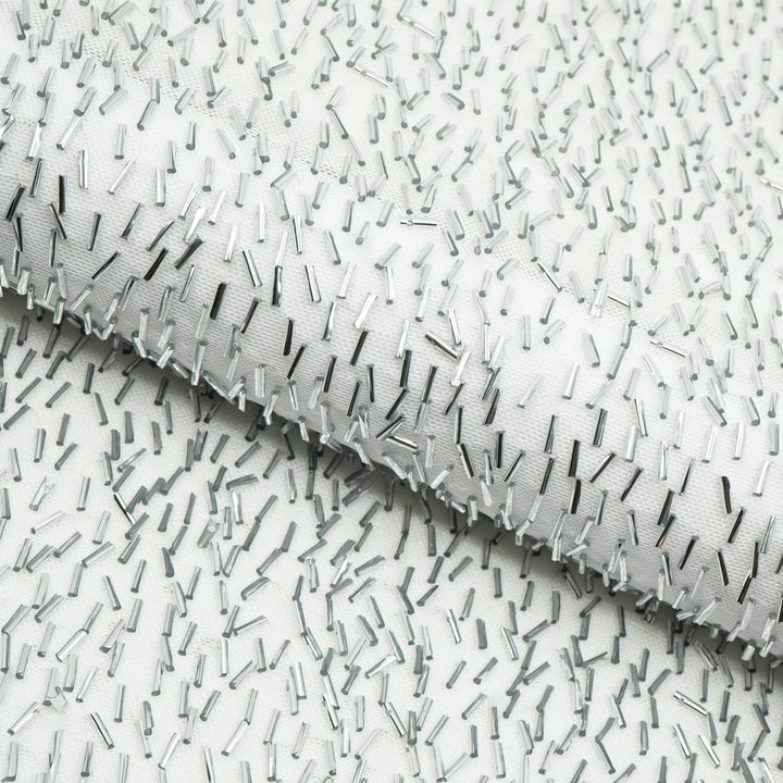 Dazzle Beaded Stretch Mesh Fabric | Blue Moon Fabrics