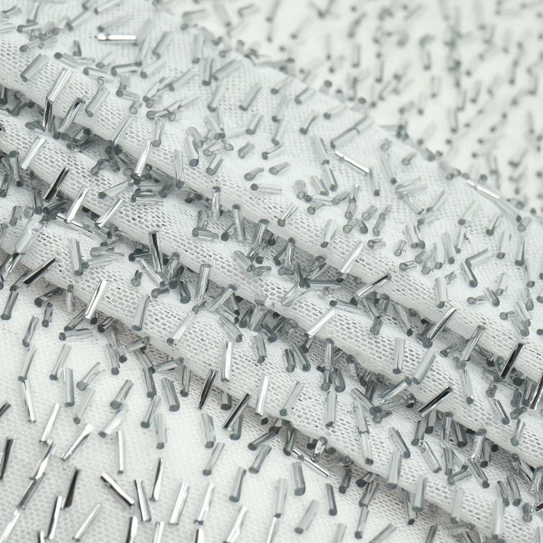 Dazzle Beaded Stretch Mesh Fabric | Blue Moon Fabrics