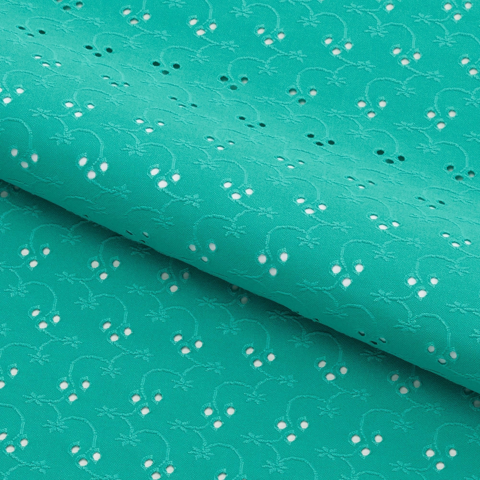 EL6022 - Eyelet Polyester Spandex Jacquard Fabric | Blue Moon Fabrics