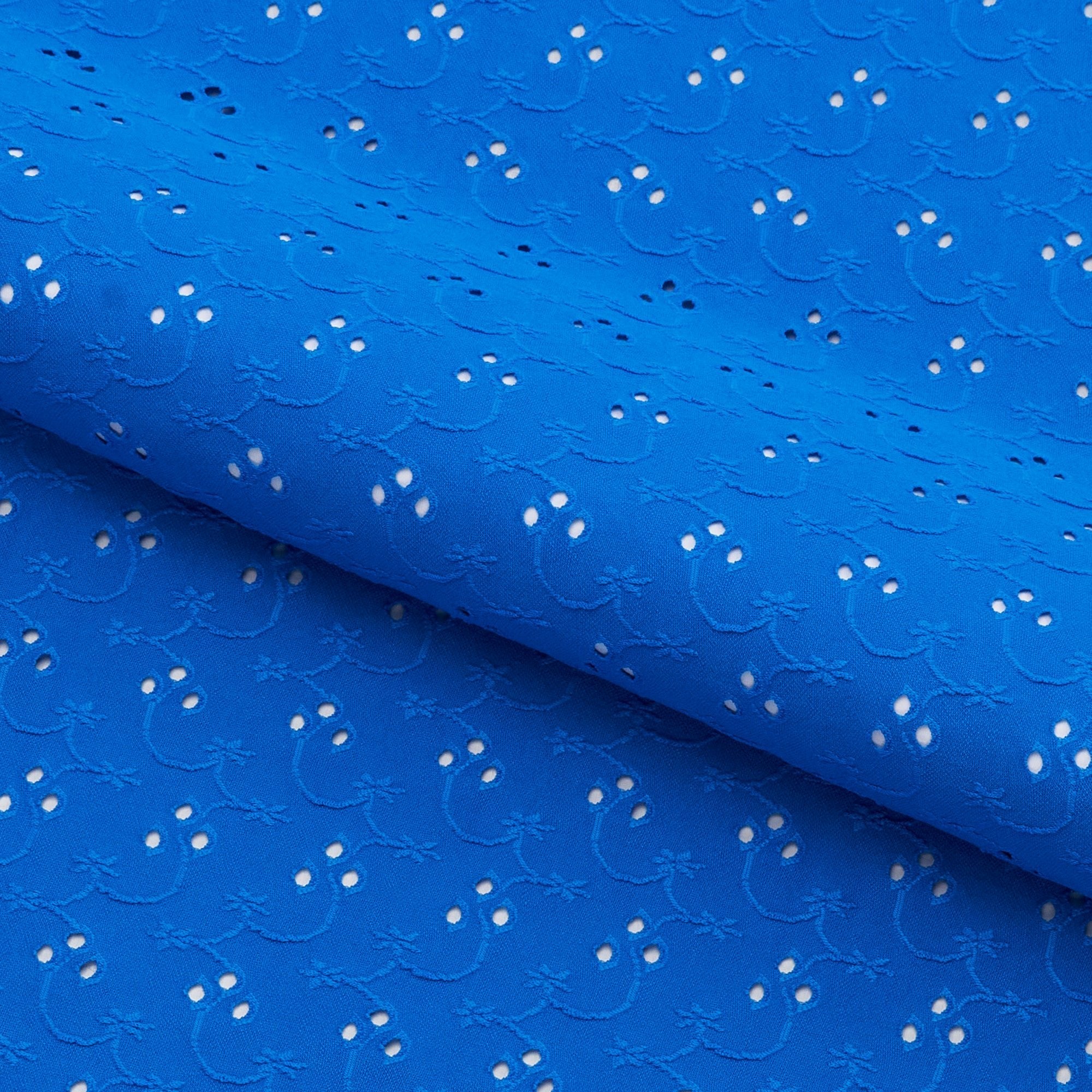 EL6022 - Eyelet Polyester Spandex Jacquard Fabric | Blue Moon Fabrics