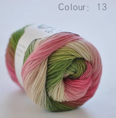 Rainbow Wool Yarn for Crochet Knitting Scarves and Sweater Crafts
