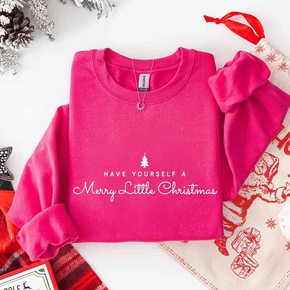 ftHave Yourself a Merry Christmas Sweatshirt Holiday Crew Neck Gi