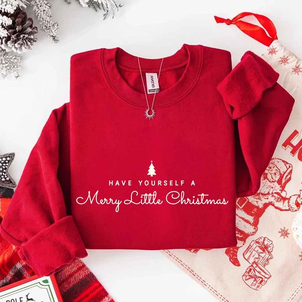 ftHave Yourself a Merry Christmas Sweatshirt Holiday Crew Neck Gi