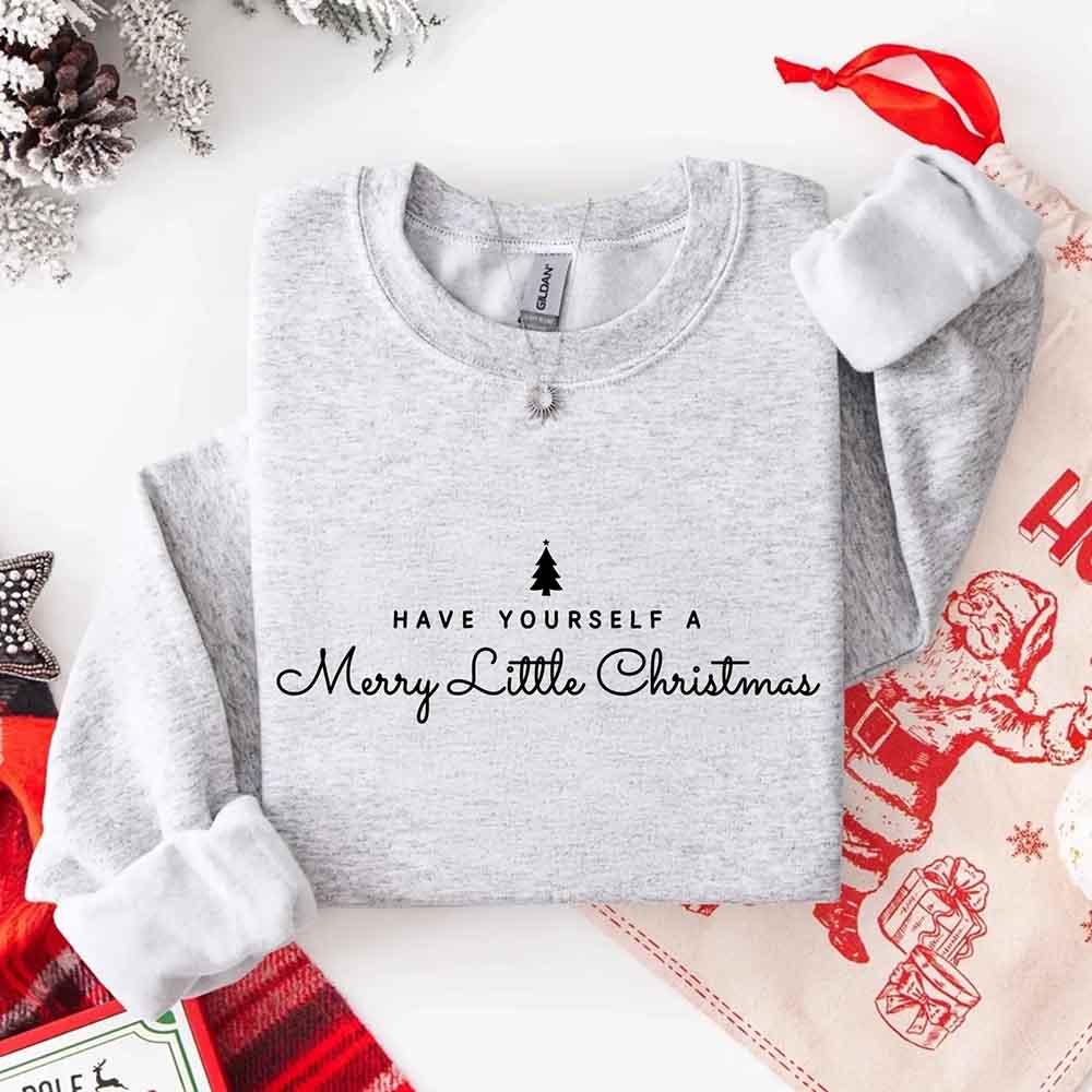 ftHave Yourself a Merry Christmas Sweatshirt Holiday Crew Neck Gi