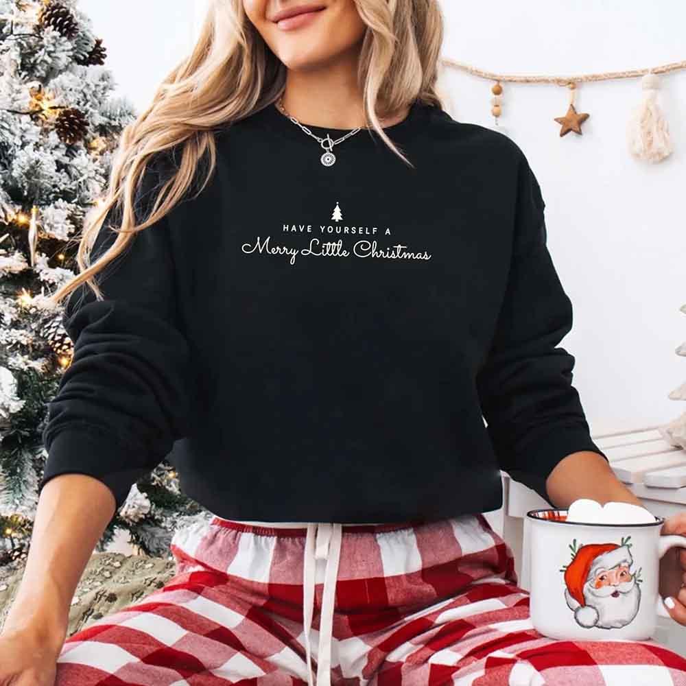 ftHave Yourself a Merry Christmas Sweatshirt Holiday Crew Neck Gi
